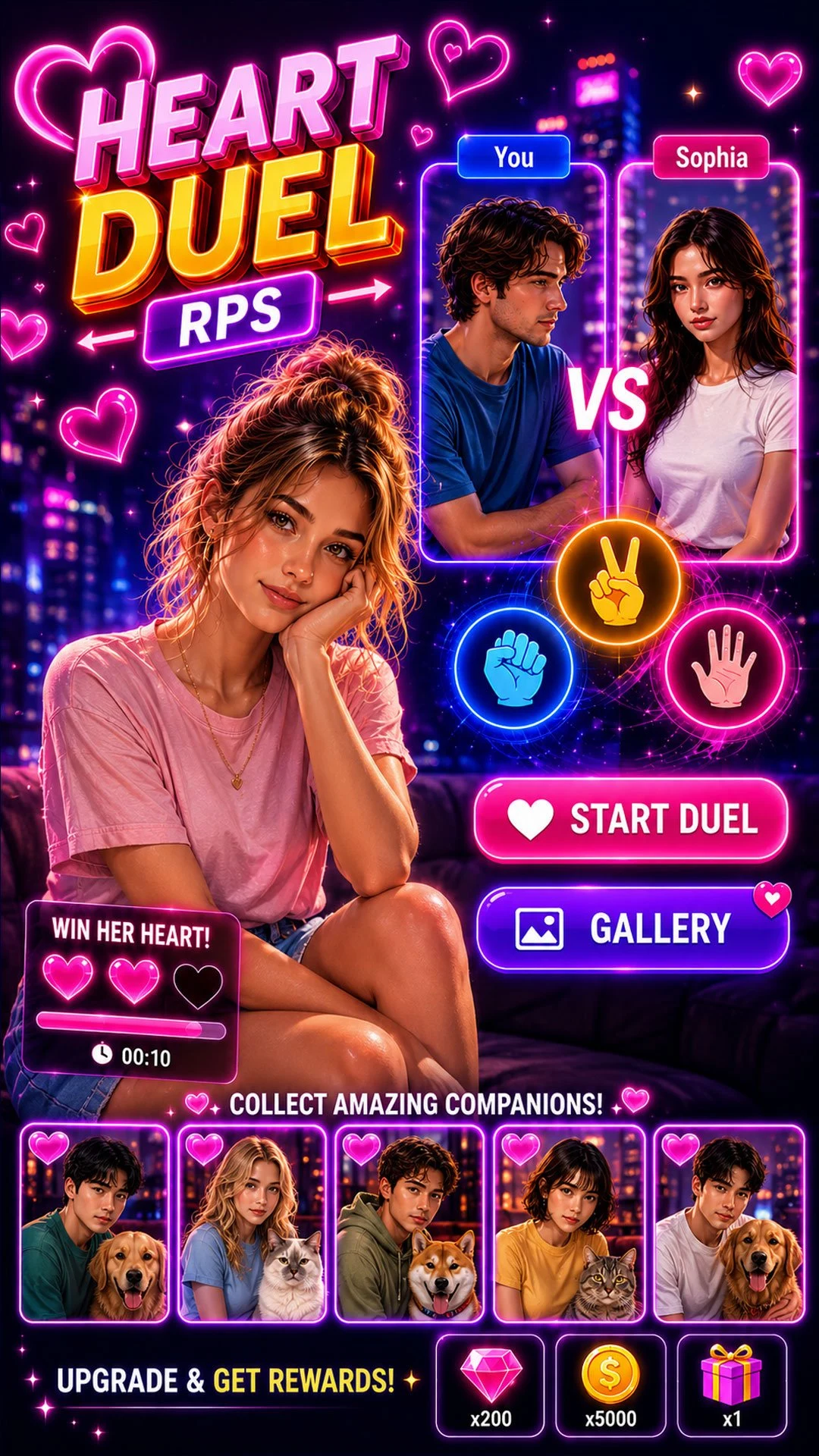 Heart Duel-RPS screenshot